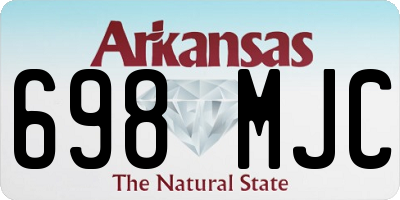 AR license plate 698MJC