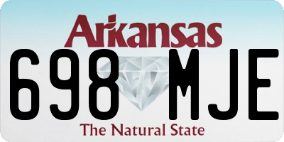 AR license plate 698MJE