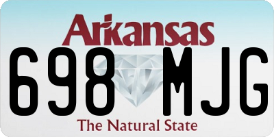AR license plate 698MJG