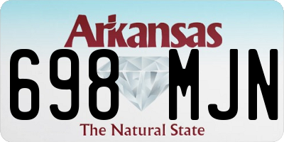 AR license plate 698MJN