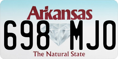 AR license plate 698MJO