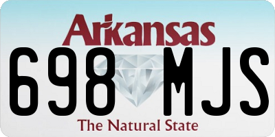 AR license plate 698MJS