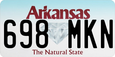 AR license plate 698MKN