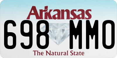 AR license plate 698MMO