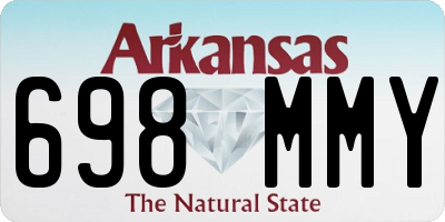 AR license plate 698MMY