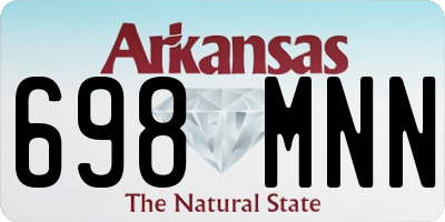 AR license plate 698MNN