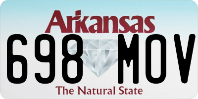 AR license plate 698MOV