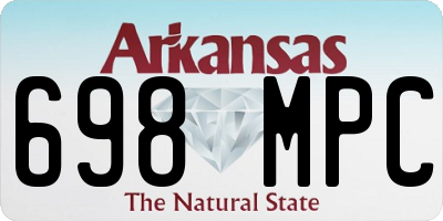 AR license plate 698MPC