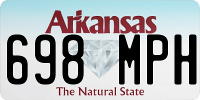 AR license plate 698MPH