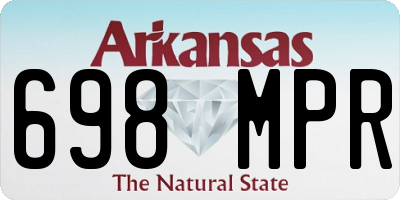 AR license plate 698MPR