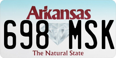 AR license plate 698MSK