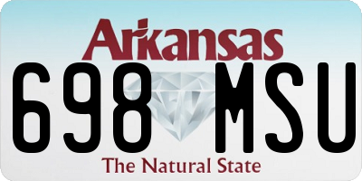 AR license plate 698MSU