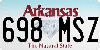 AR license plate 698MSZ