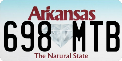 AR license plate 698MTB