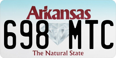 AR license plate 698MTC