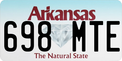 AR license plate 698MTE