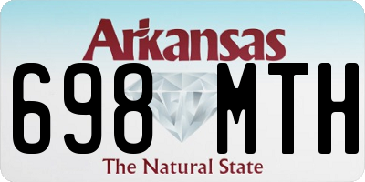 AR license plate 698MTH