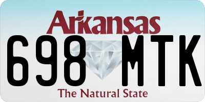 AR license plate 698MTK