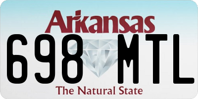 AR license plate 698MTL