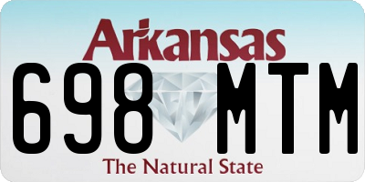 AR license plate 698MTM
