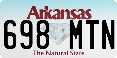 AR license plate 698MTN