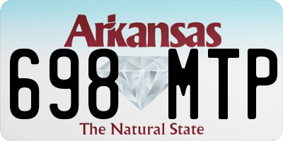 AR license plate 698MTP