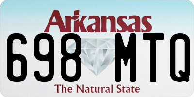 AR license plate 698MTQ