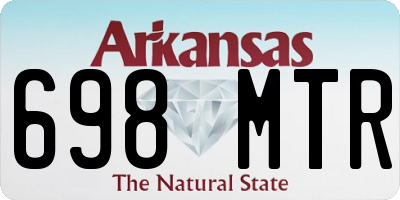 AR license plate 698MTR