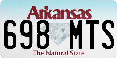 AR license plate 698MTS