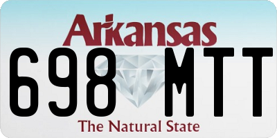 AR license plate 698MTT