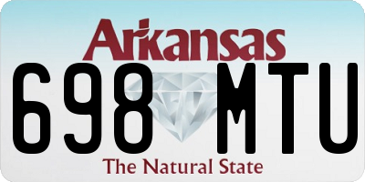 AR license plate 698MTU