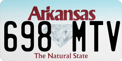 AR license plate 698MTV