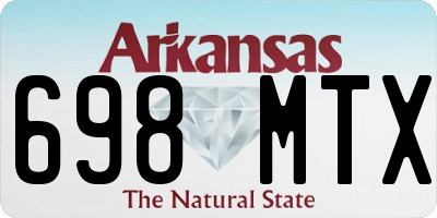 AR license plate 698MTX