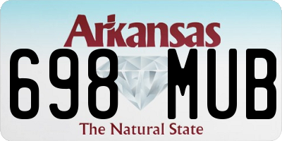 AR license plate 698MUB