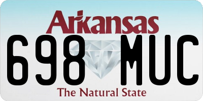 AR license plate 698MUC