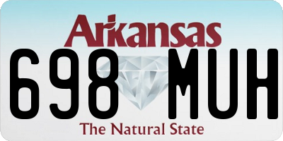 AR license plate 698MUH