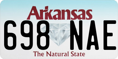 AR license plate 698NAE