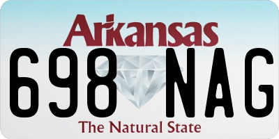 AR license plate 698NAG