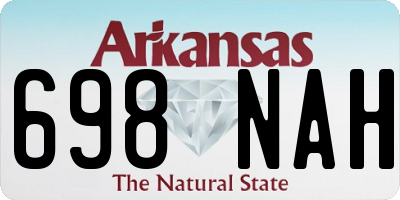 AR license plate 698NAH
