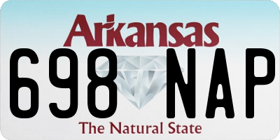 AR license plate 698NAP