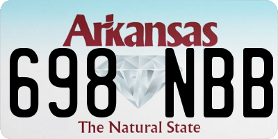 AR license plate 698NBB