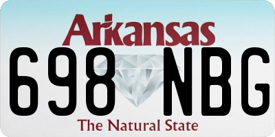 AR license plate 698NBG