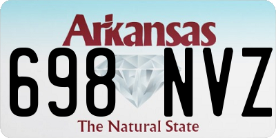 AR license plate 698NVZ