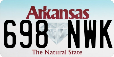 AR license plate 698NWK