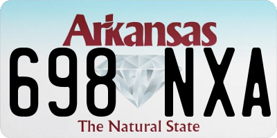 AR license plate 698NXA