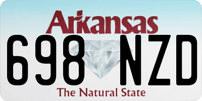AR license plate 698NZD