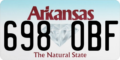 AR license plate 698OBF