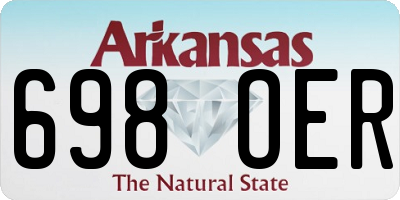 AR license plate 698OER