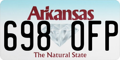 AR license plate 698OFP