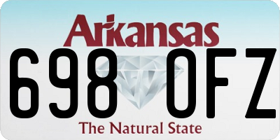 AR license plate 698OFZ